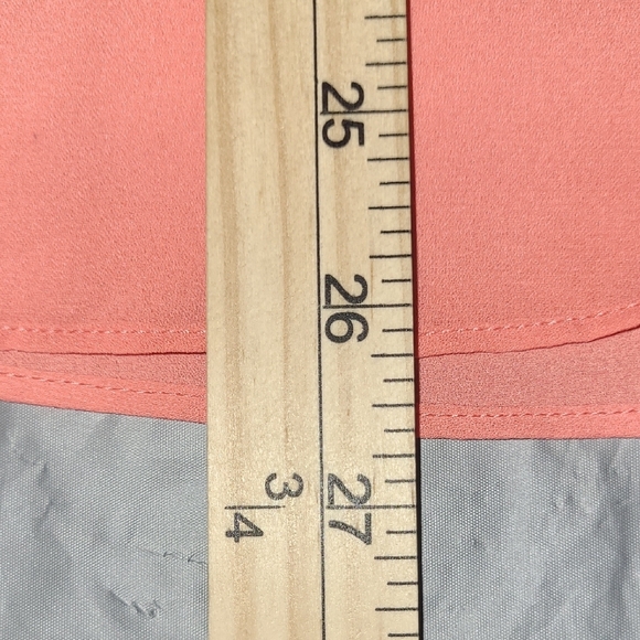 Coral Lace Tank Top Flowy Crew Neck Sleeveless Salmon Peach NEW Boho - Picture 3 of 10